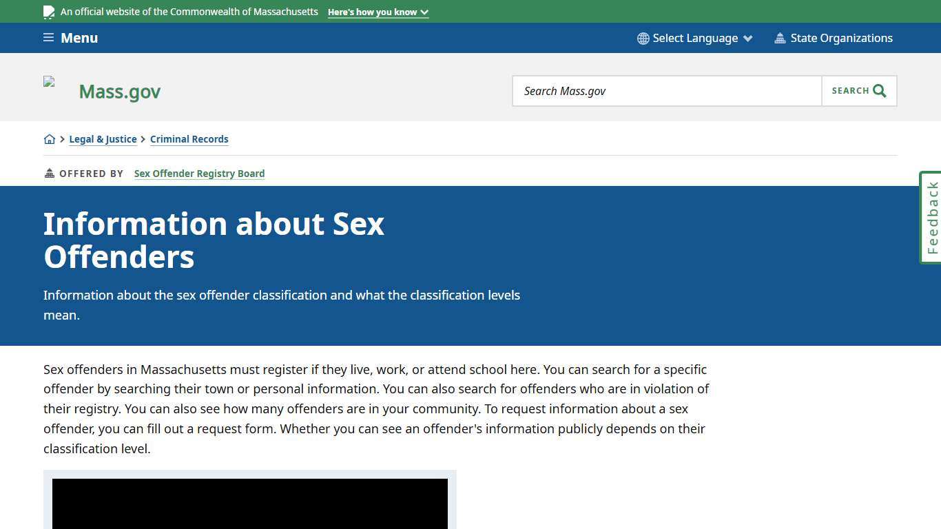Information about Sex Offenders | Mass.gov