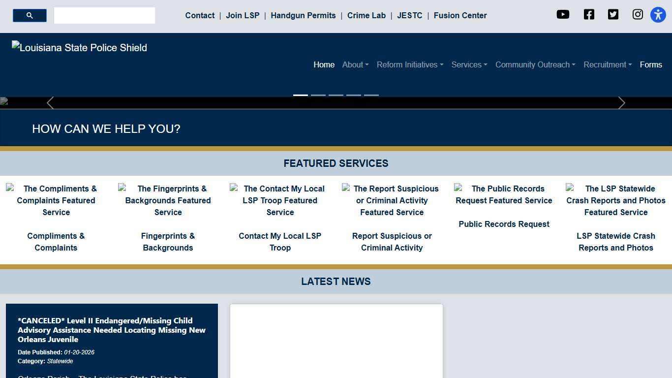 Home - Louisiana State Police